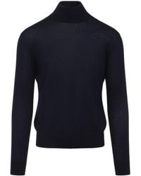 Saint Laurent - Turtleneck Long-Sleeved Jumper - Lyst