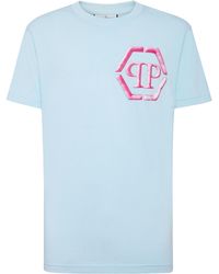 Philipp Plein - T-Shirt With Round Neck And Short Sleeves - Lyst