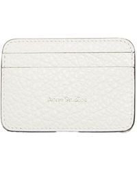 Acne Studios - Logo Embossed Leather Cardholder - Lyst