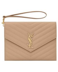 Saint Laurent - Cassandre Matelassé Flap Pouch - Lyst