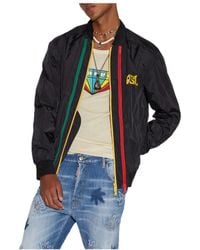 DSquared² - Logo-Printed Zipped Jacket - Lyst