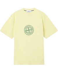 Stone Island - Compass Printed Regular-Fit T-Shirt - Lyst