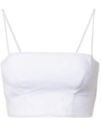 Gabriela Hearst - Linen Crop Top - Lyst