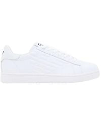 EA7 - Logo-Printed Lace-Up Sneakers - Lyst