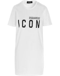 DSquared² - Icon T-Shirt Dress - Lyst