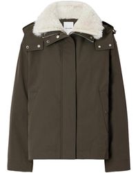 Yves Salomon - Hooded Padded Shearling-Trimmed Shell Jacket - Lyst