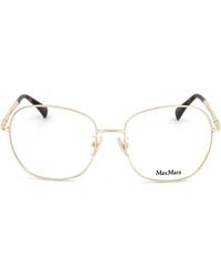 Max Mara - Irregular Frame Glasses - Lyst