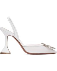 AMINA MUADDI - Begum Sling 95 Pointed-Toe High-Heeled Sandals - Lyst