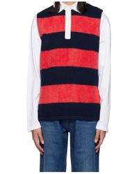 Eytys - Knitted Striped Polo Shirt - Lyst