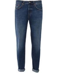 Dondup - Denim Trousers With Belt Loops - Lyst