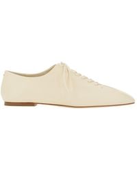 Aeyde - Isla Lace-Up Flats - Lyst