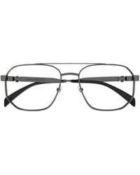 McQueen - Eyewear Aviator Frame Glasses - Lyst