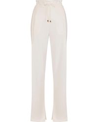 Elisabetta Franchi - Lightweight Crpe Trousers - Lyst