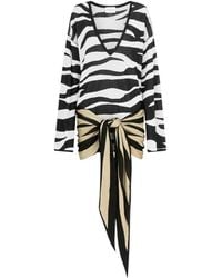 The Attico - The Jacquard-Woven Mini Dress - Lyst