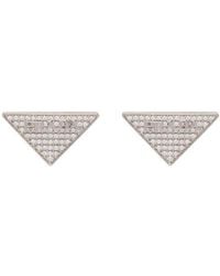 Prada - Crystal Logo Jewels Zirconia Earrings - Lyst