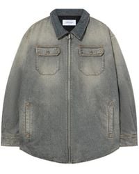 Off-White c/o Virgil Abloh - Bookish Zip-Up Denim Jacket - Lyst