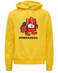 DSquared² - Long-Sleeved Hooded Hoodie - Lyst