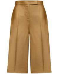 Max Mara - High-Waisted Pleated Shorts - Lyst