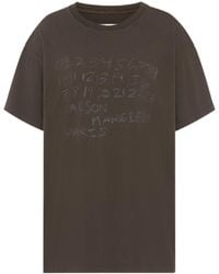 Maison Margiela - Numerical Cotton T-Shirt - Lyst