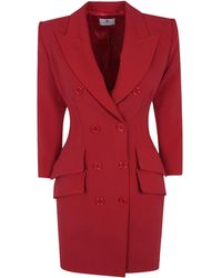 Elisabetta Franchi - Double-Breasted Coat Dress - Lyst