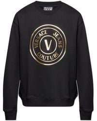 Versace Jeans Couture - Couture Logo Printed Crewneck Sweatshirt - Lyst
