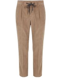 Peserico - Pleated-Front Casual Trousers - Lyst