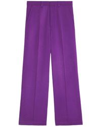 Ami Paris - Ami High-Waist Wide-Leg Trousers - Lyst