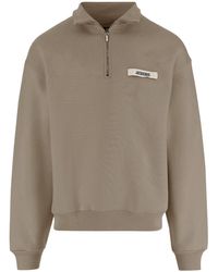Jacquemus - Logo Patch High-Neck Sweatshirt - Lyst
