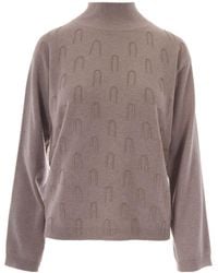 Fabiana Filippi - Textured Turtleneck Knitted Sweater - Lyst