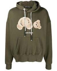 Palm Angels - Teddy Bear-Print Hoodie - Lyst