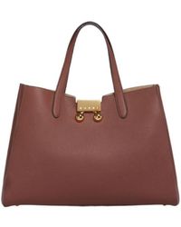 Marni - Brick Leather Trunkaroo Tote Medium Handbag - Lyst