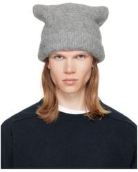 Maison Margiela - Brushed Knit Beanie Hat - Lyst