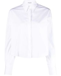 Brunello Cucinelli - Long-Sleeved Button-Up Shirt - Lyst