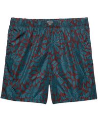 Prada - Triangle-Logo Mid-Rise Swim Shorts - Lyst