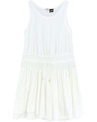 Loewe - Drawstring Waist Mini Dress - Lyst