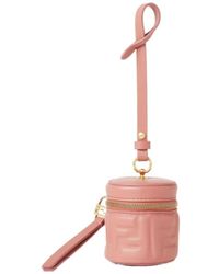 Fendi - Nappa Leather Coin Holder Charm With Ff Motif - Lyst