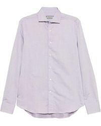 Canali - Spread-Collar Button-Up Shirt - Lyst