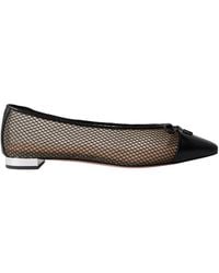 Aquazzura - Genuine Leather Pointed Toe Flat Shoes - Lyst