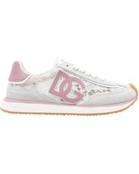 Dolce & Gabbana - Logo Patch Sneakers - Lyst