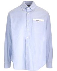 Palm Angels - Logo Printed Long-Sleeved Shirt - Lyst