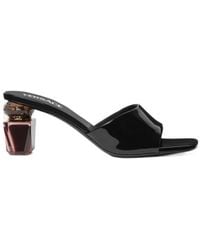 Versace - Square-Toe Slip-On Sandals - Lyst