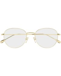 Gucci - Eyewear Oval Frame Glasses - Lyst