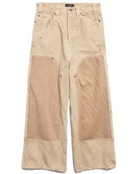 Balenciaga - Ripped-Off Wide-Leg Trousers - Lyst