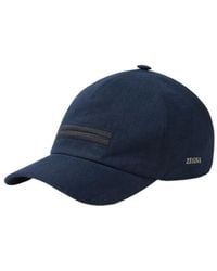ZEGNA - Oasi Lino Baseball Cap - Lyst