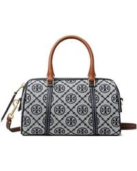 Tory Burch - T Monogram Zipped Mini Barrel Bag - Lyst