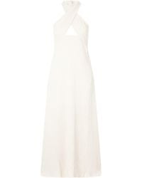 Johanna Ortiz - Gauze Halterneck Maxi Dress - Lyst