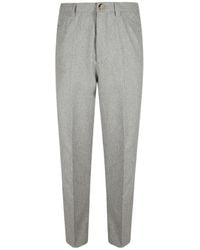 Brunello Cucinelli - Flat-Front Straight-Leg Pants - Lyst