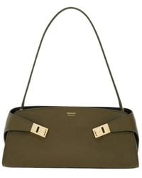 Ferragamo - East-West Hug Shoulder Bag - Lyst