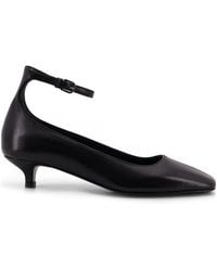TOTEME - Totême Square-Toe Ankle Strap Pumps - Lyst
