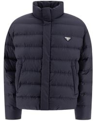 Prada - Quilted Technical Down Jacket - Lyst